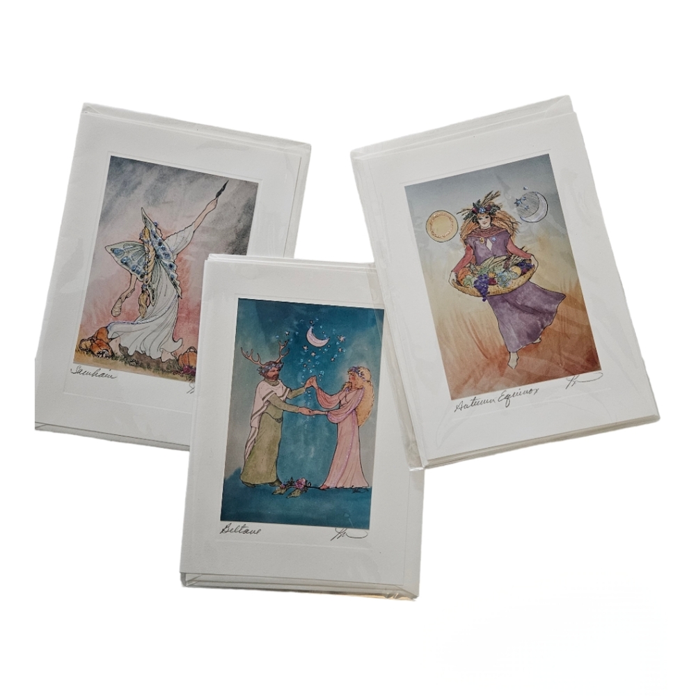 Hand Crafted Greeting Cards by Karen Bagnard Set of 3